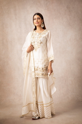 Karida Ivory Mehr Sharara Sets